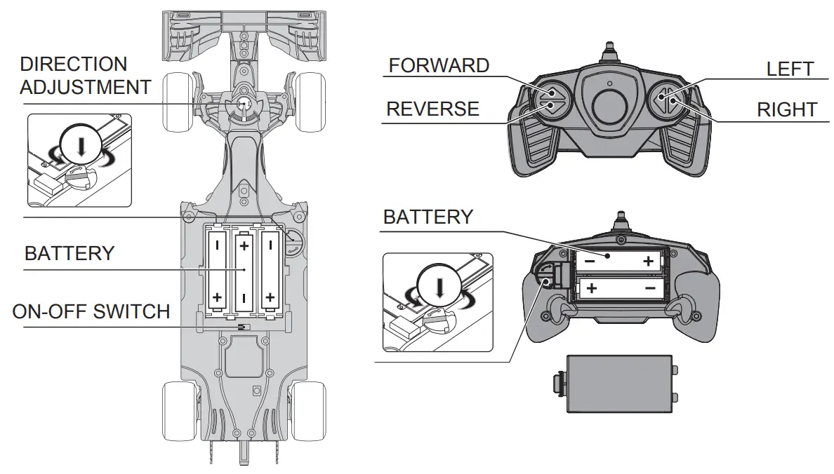 RASTAR 53800 Racing Simulation Electronic Vehicle Toy - product uses