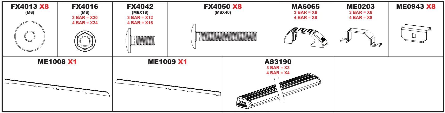 VAN GUARD IN8239 ULTI Bars and Ladder Rollers - fig 1