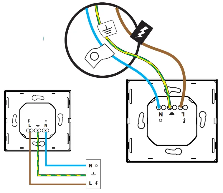 iotty OSWFR Glass Electrical Outlet - iotty plate
