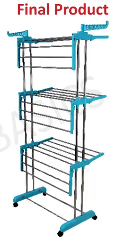 LIVING basics 2-3 Tier Cloth Drying Stand - fig 2