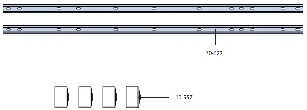 RANGER-DESIGN-6555-FTL-Shelving-Install-Track-Kit-FIG-1