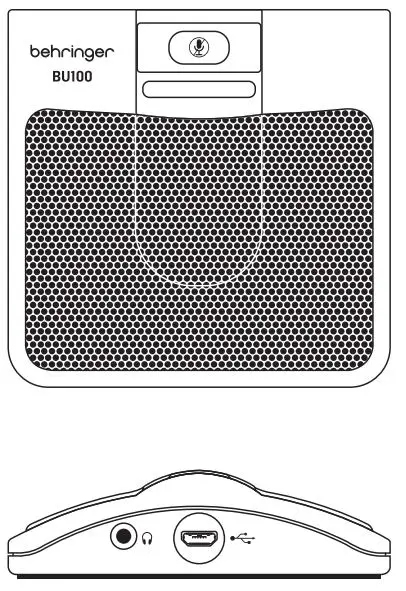 behringer USB Boundary Microphone BU100 User Guide - Audio & USB Port