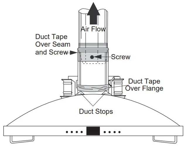 MONOGRAM ZV950 36-Inch Stainless Steel Vent - DUCTWORK2