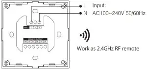 DMX512 master as RF remote Instruction