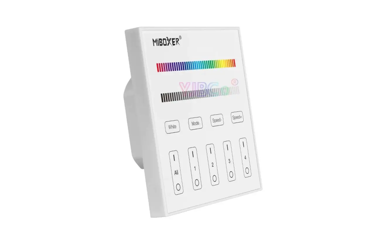 Miboxer X4 Dmx512 Master Rgbw 4 Zone Touch Panel Controller User Guide Miboxer X4 Dmx512 Master Rgbw 4 Zone Touch Panel Controller User Guide