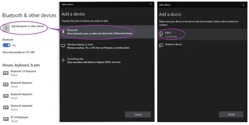 Shenzhen Hongtaidingye Electronics HTV5 Bluetooth Audio Receiver- Add a bluetooth device