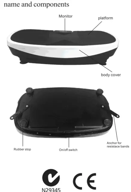 Yongkang Taiqi Fitness Equipment YD 1029 Vibration Plate - component