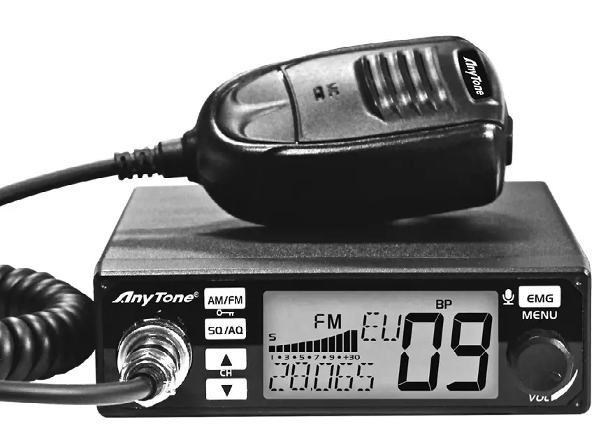 AnyTone AT500M Mobile CB Transceiver - Cover
