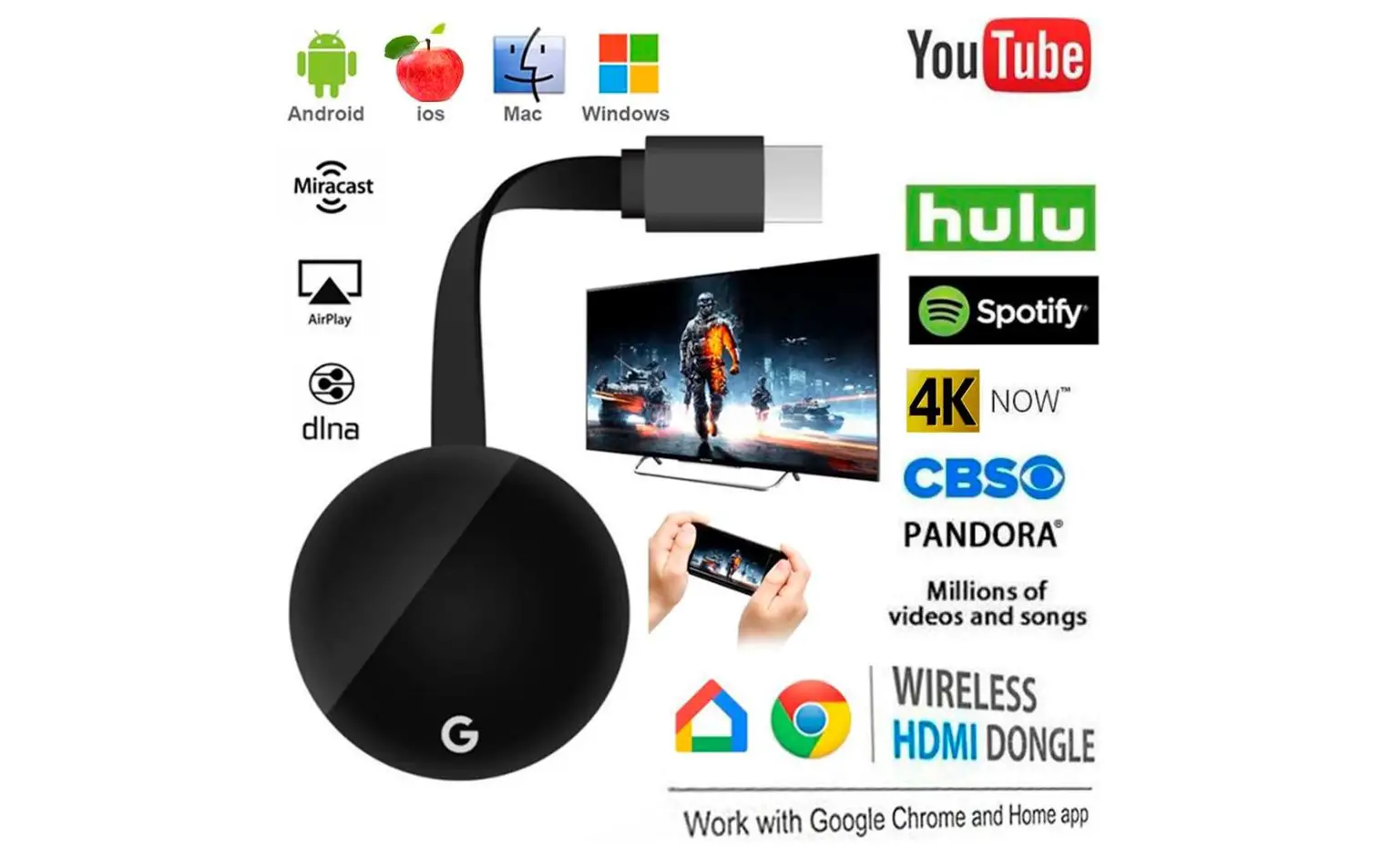 Mirascreen G7s Wireless Display Bring Smart Phone Entertainment To The Big Screen User Manual Mirascreen G7s Wireless Display Bring Smart Phone Entertainment To The Big Screen User Manual