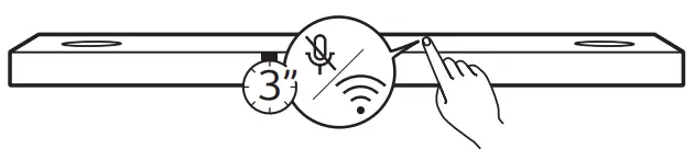 LG WTP3 Wowcast Wideband Audio On Wireless - bar for 3 seconds