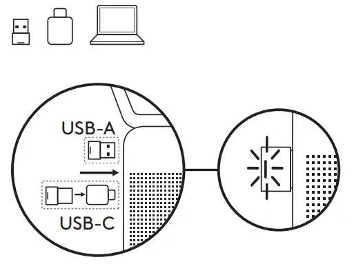 logitech Elite 85T Zone True Wireless - RECEIVER