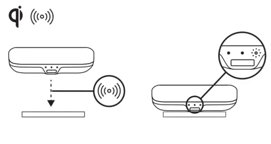 logitech Elite 85T Zone True Wireless - wireless charger