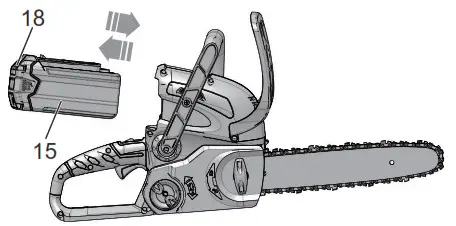 greenworks CSF301 Chainsaw - BATTERY PACK