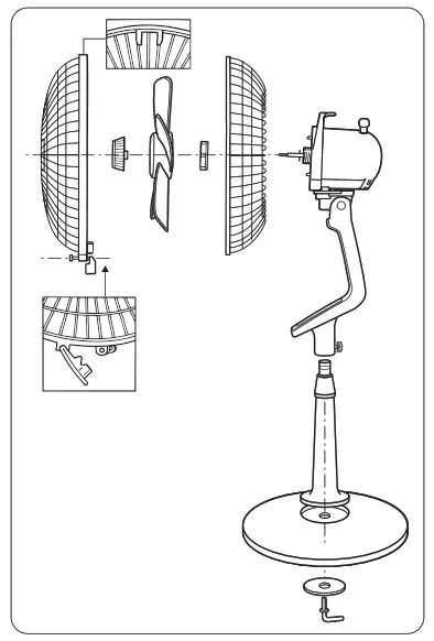 Rowenta VU564x 52 8 Inch Turbo Silence Extreme Standing Fan - overview