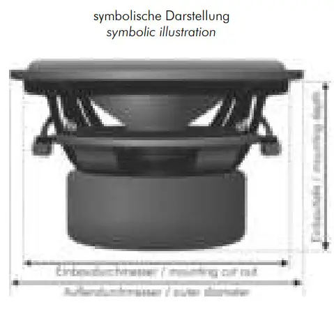 GROUND ZERO GZIW 12XSPL D2 Iridium Series Subwoofer - Technische Daten