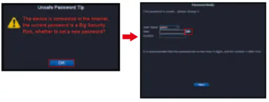 Hiseeu Floodlight 5MP PoE Security Camera System - password 1