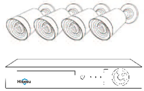 Hiseeu Floodlight 5MP PoE Security Camera System