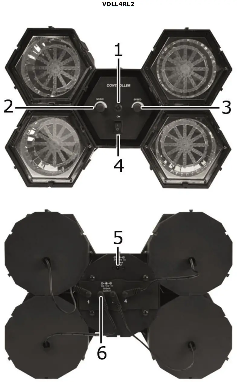 HQ POWER VDLL4RL2 Modular Light - fig