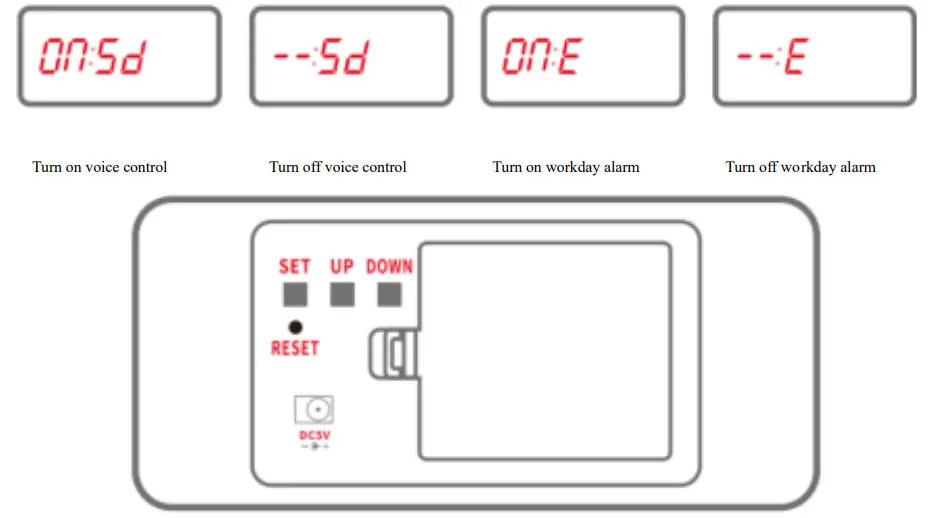 bol media Digital alarm clock with USB Port - figure 2