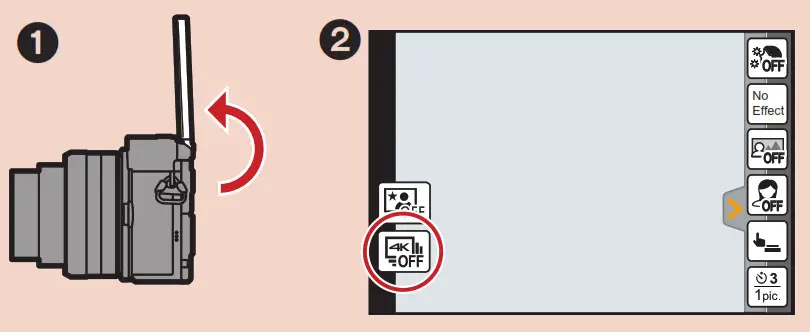 Panasonic LUMIX 4K Digital Camera photo 4K Photo Self Shot Mode