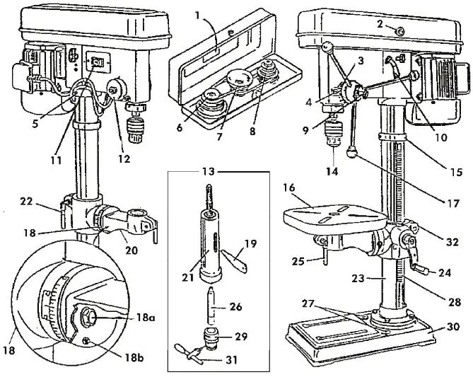 GUDE GTB13 BENCH DRILL - Meet Your Drill