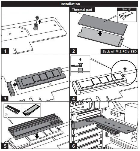 akasa M.2 SSD to PCIe Adapter Card with Heatsink Cooler-Installation