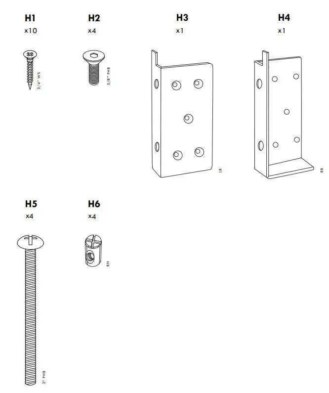 DaVinci M5789 Twin or Full Size Bed Conversion Kit - Figfure 3