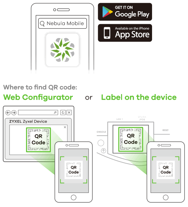 ZYXEL NWA50AX 802.11ax Dual Radio PoE Access Point - app