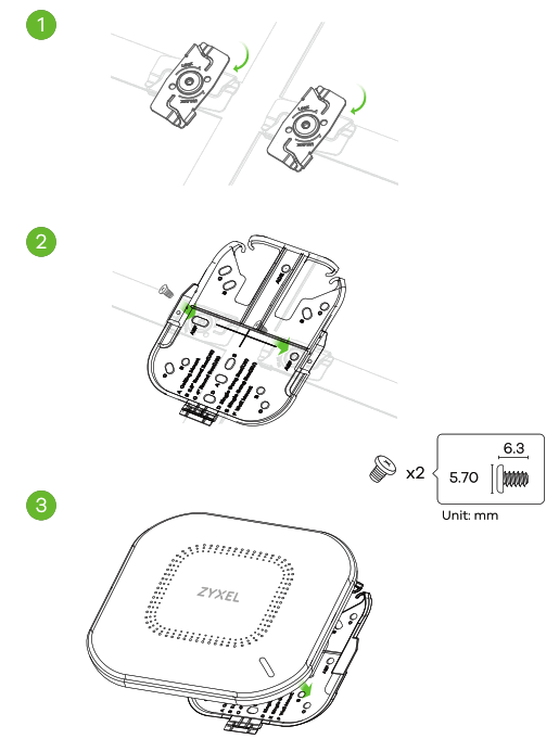 ZYXEL NWA50AX 802.11ax Dual Radio PoE Access Point - app5