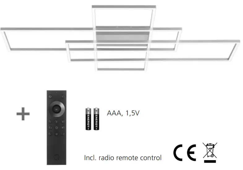 Paul Neuhaus 8195-55 Q-Inigo LED Ceiling Light - fig1