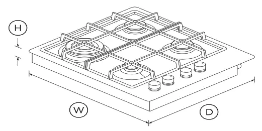 FISHER PAYKEL CG604CLPX2 Gas on Steel Cooktop - Fig