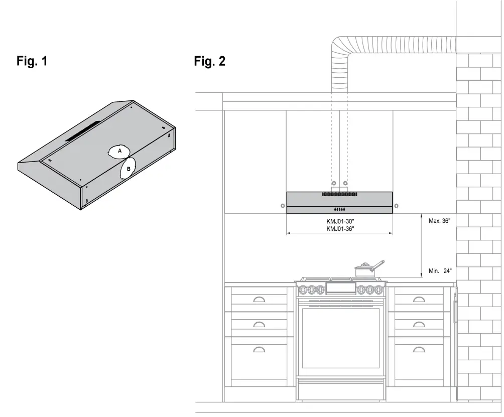 TYLZA KMJ01 0 Under Cabinet Range Hood - fig 2
