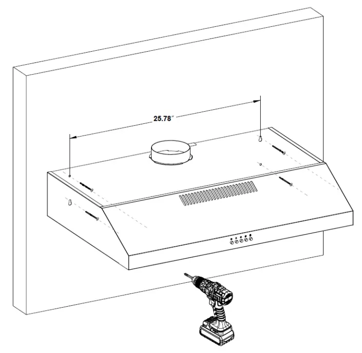 TYLZA KMJ01 0 Under Cabinet Range Hood - fig 5