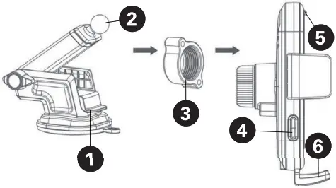 Linocell 89995 Wireless QI Car Charger A