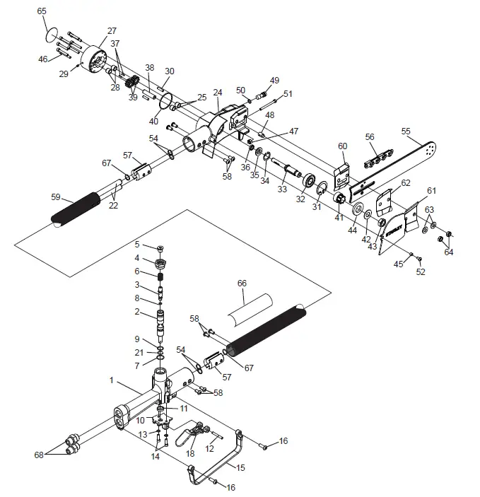 STANLEY -CS25-28- Hydraulic- Pole -Chain- Saw -FIG 11