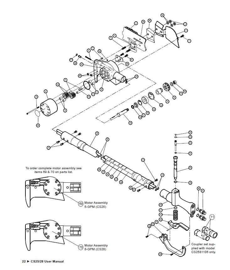 STANLEY -CS25-28- Hydraulic- Pole -Chain- Saw -FIG 13