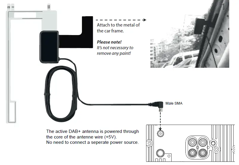 CALIBER RCD239DAB-BT Bluetooth and DAB+ Car Radio 4