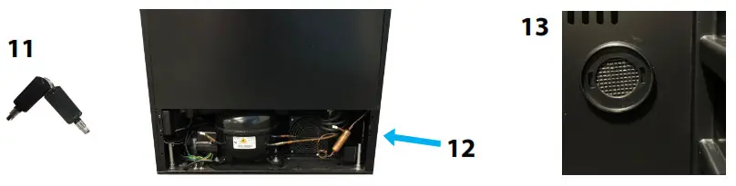 Whynter Stainless Steel Beverage Refrigerator with Reversible Door, Digital Control, Lock and Carbon - Parts 2