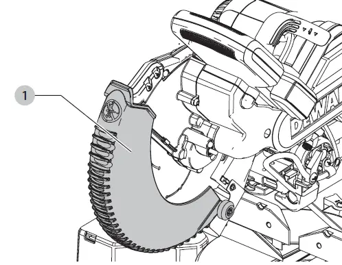 DEWALT DWS727 Miter saw with 250mm feed 1600W 08