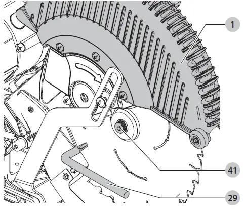 DEWALT DWS727 Miter saw with 250mm feed 1600W 09