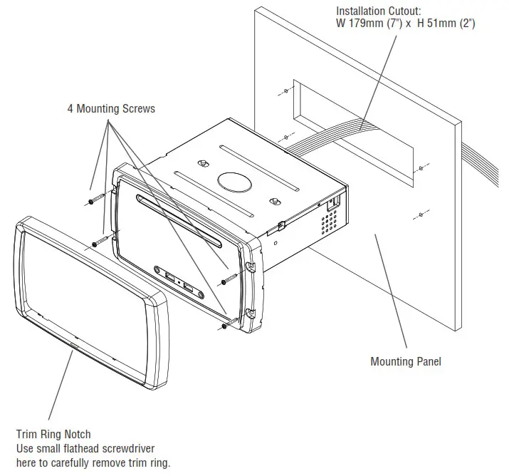 LINEAR RV6200S Wall Mount Touch Screen - MOUNTING