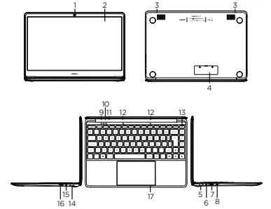 UMAX-N14GPlus HU-VisionBook-Laptop-FIG-1