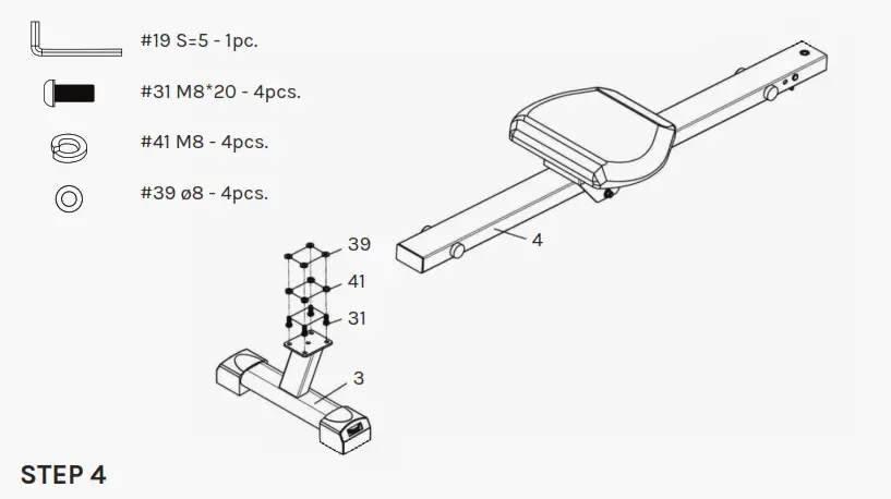 LIFESPAN ROWER - STEP 4