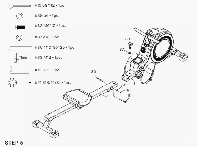 LIFESPAN ROWER - STEP 5