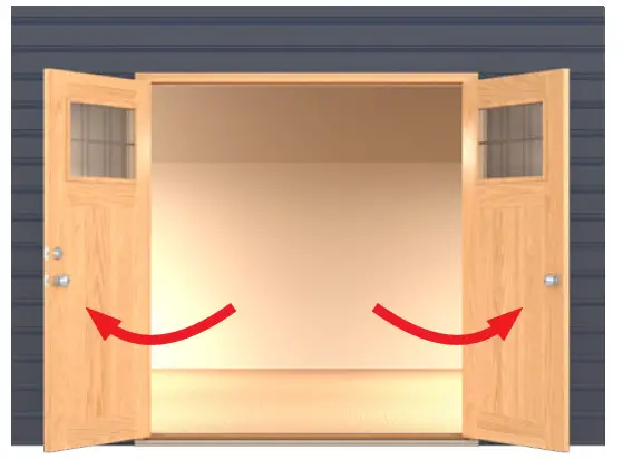 Genius Cool Retractable Screen Double Panel Door - DOUBLE OUTSWING