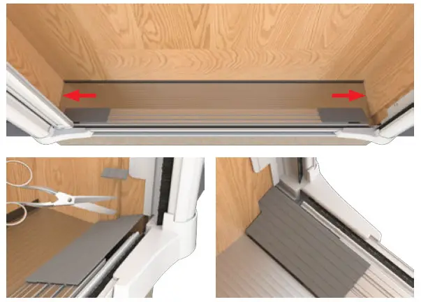 Genius Cool Retractable Screen Double Panel Door - Sill Plate