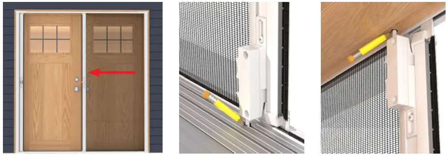 Genius Cool Retractable Screen Double Panel Door - VERIFY LATCH