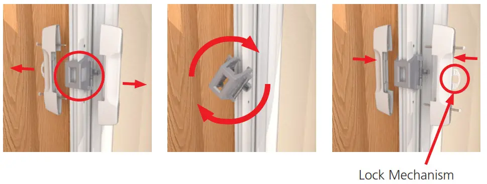 Genius Cool Retractable Screen Double Panel Door - VERIFY LATCH1