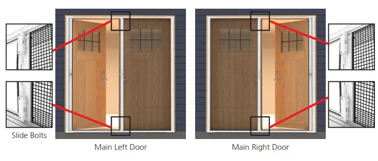 Genius Cool Retractable Screen Double Panel Door - fig8