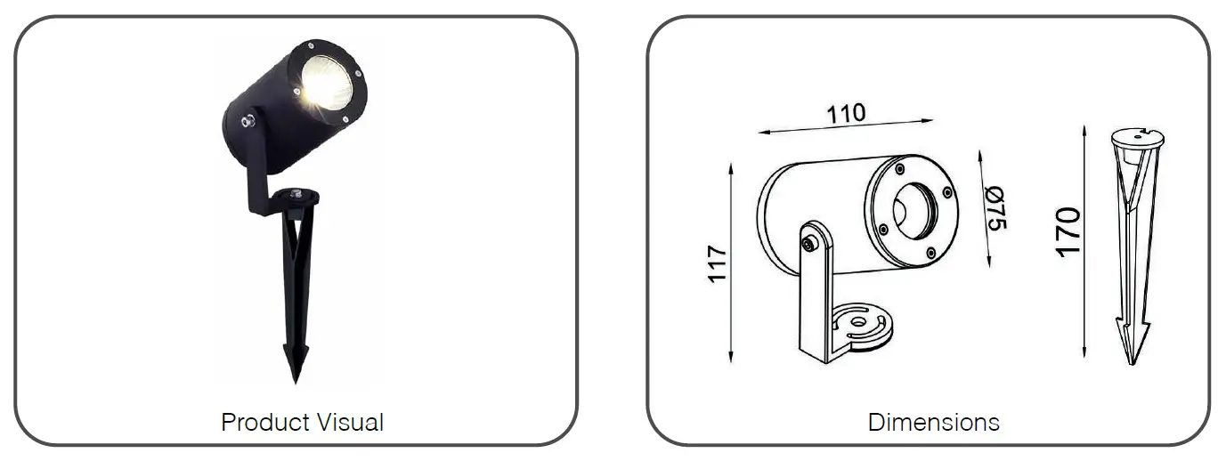 eurotech lighting BSP05 Spotlight on Spike 1